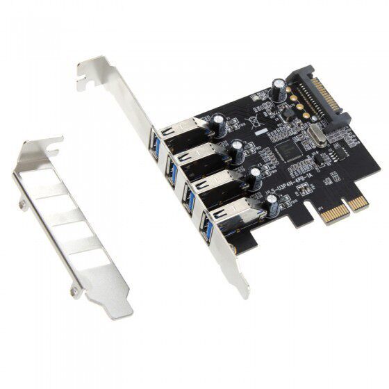 USB3.0 转PCI/E 扩充卡 立式2p/4P SATA接口 USB3.0 转接卡
