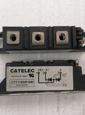 正品拆机CTT116GK16B鱼船机 焊机可控硅模块 116A 1600V 买多优惠