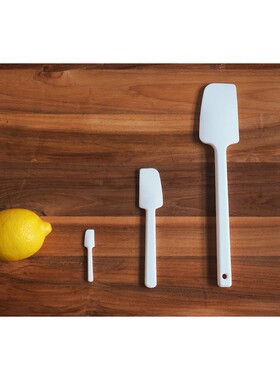 Good design|白色系列 日本Blanche一体成型硅胶奶油抹刀迷你刮刀