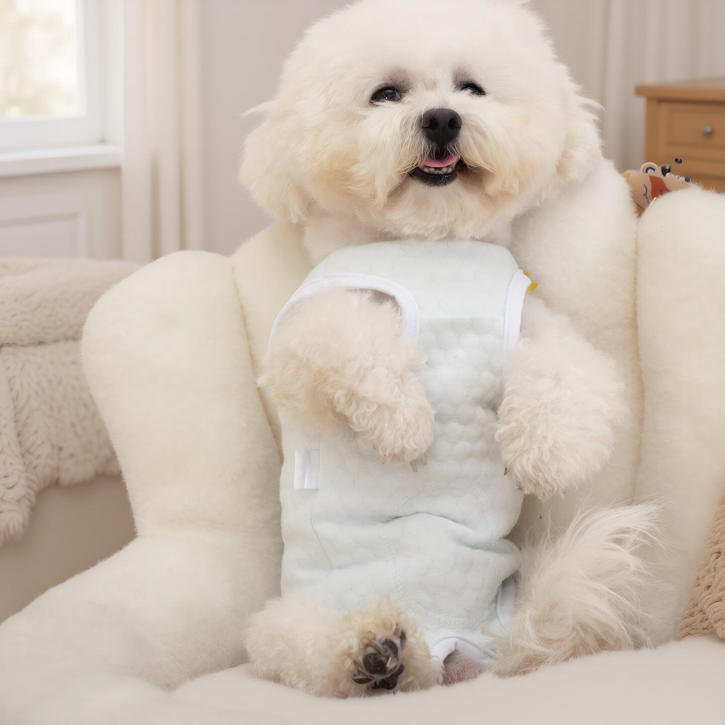 狗狗衣服秋冬款小型犬泰迪比熊雪纳瑞纯棉护肚衣服冬季防寒包肚衣