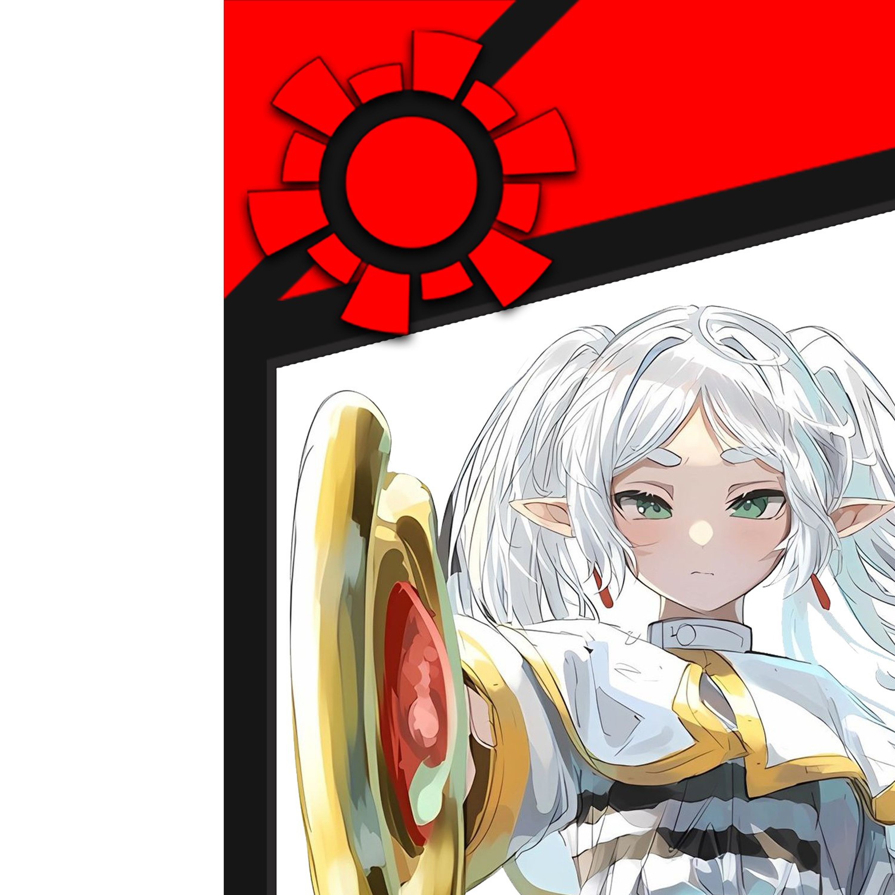 葬送的芙莉莲PBT键帽透光五面热升华二次元福利莲Frieren白毛108