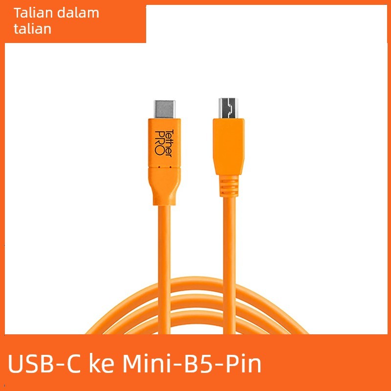 TetherTools线缆 USB-C to USB2.0 Mini-B 5-Pin CUC2415 6D2