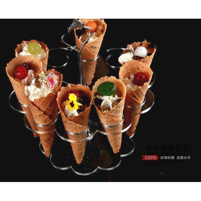 大董意境菜创意餐具特色火锅店干冰冒烟分子冰淇淋甜点料理餐盘