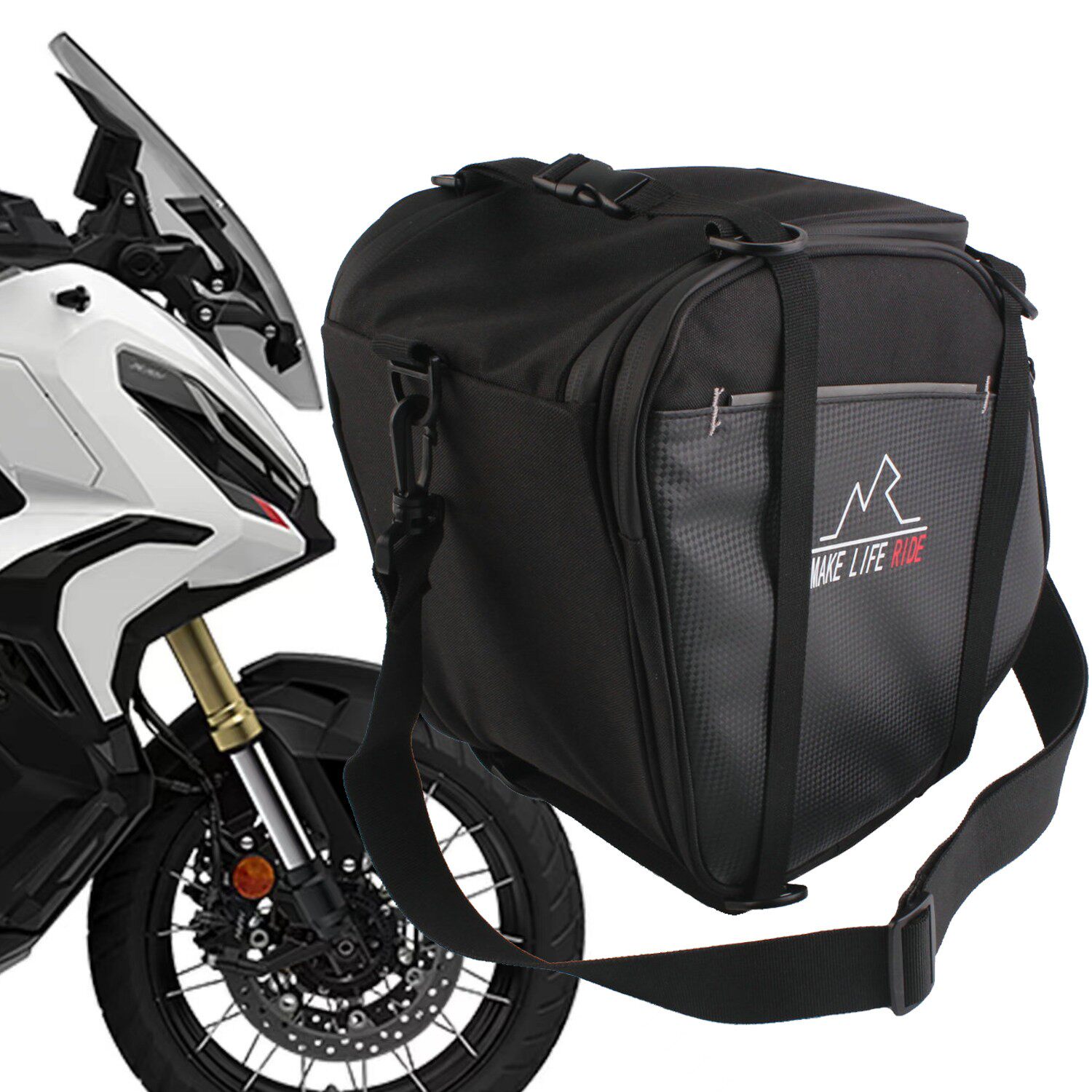 适用於本田机车大羊XADV-750/NSS750改装弯梁可携式旅行储物包