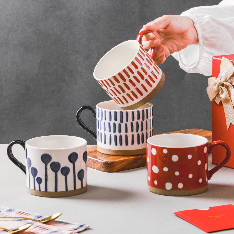 马克杯套装陶瓷水杯新婚生日伴手礼物结婚新居乔迁家用对杯子礼盒