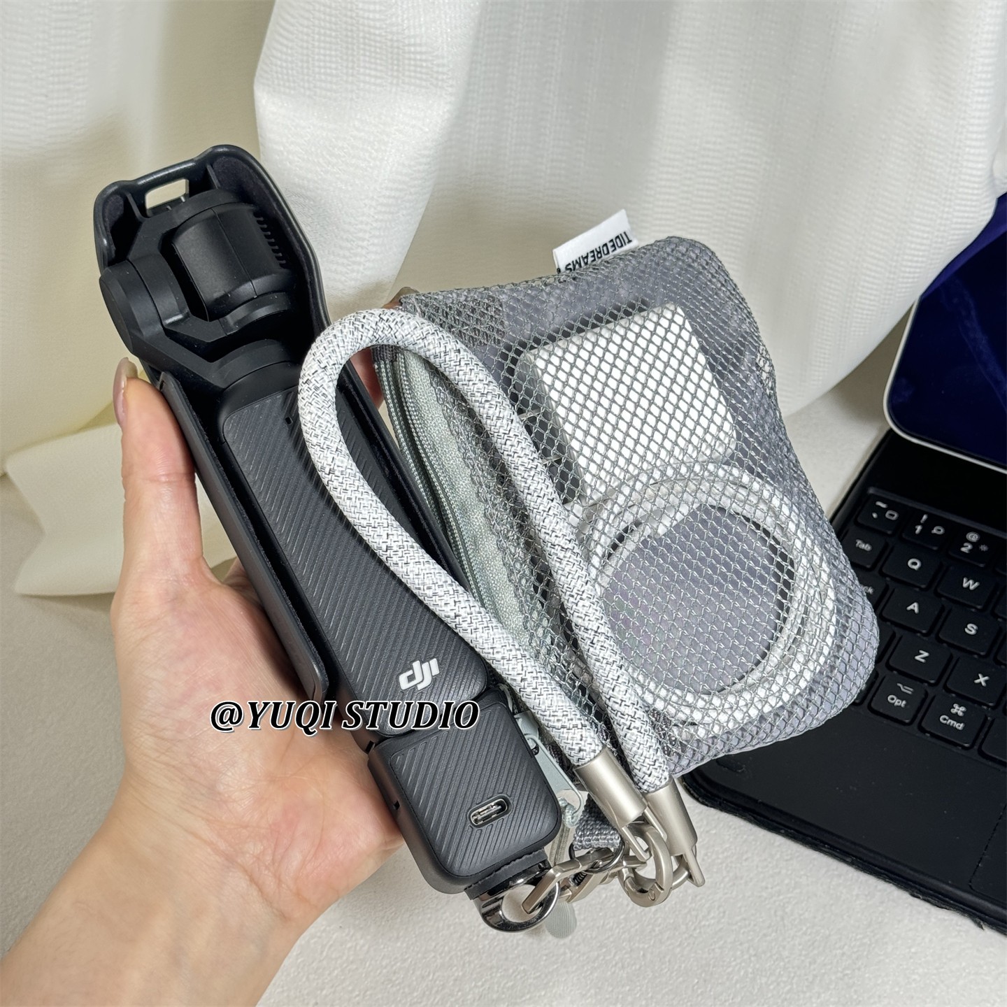高端挂绳pocket3相机配件便捷收纳包户外旅游防丢手提绳手机吊饰