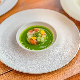 陶瓷草帽碗意大利面飞碟创意沙律碗西餐厅汤盅罗宋汤碗沙拉酱油碟
