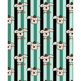 4区4.14号条纹狗狗数码20支纯棉平布一米价1.1米宽手工DIY服装