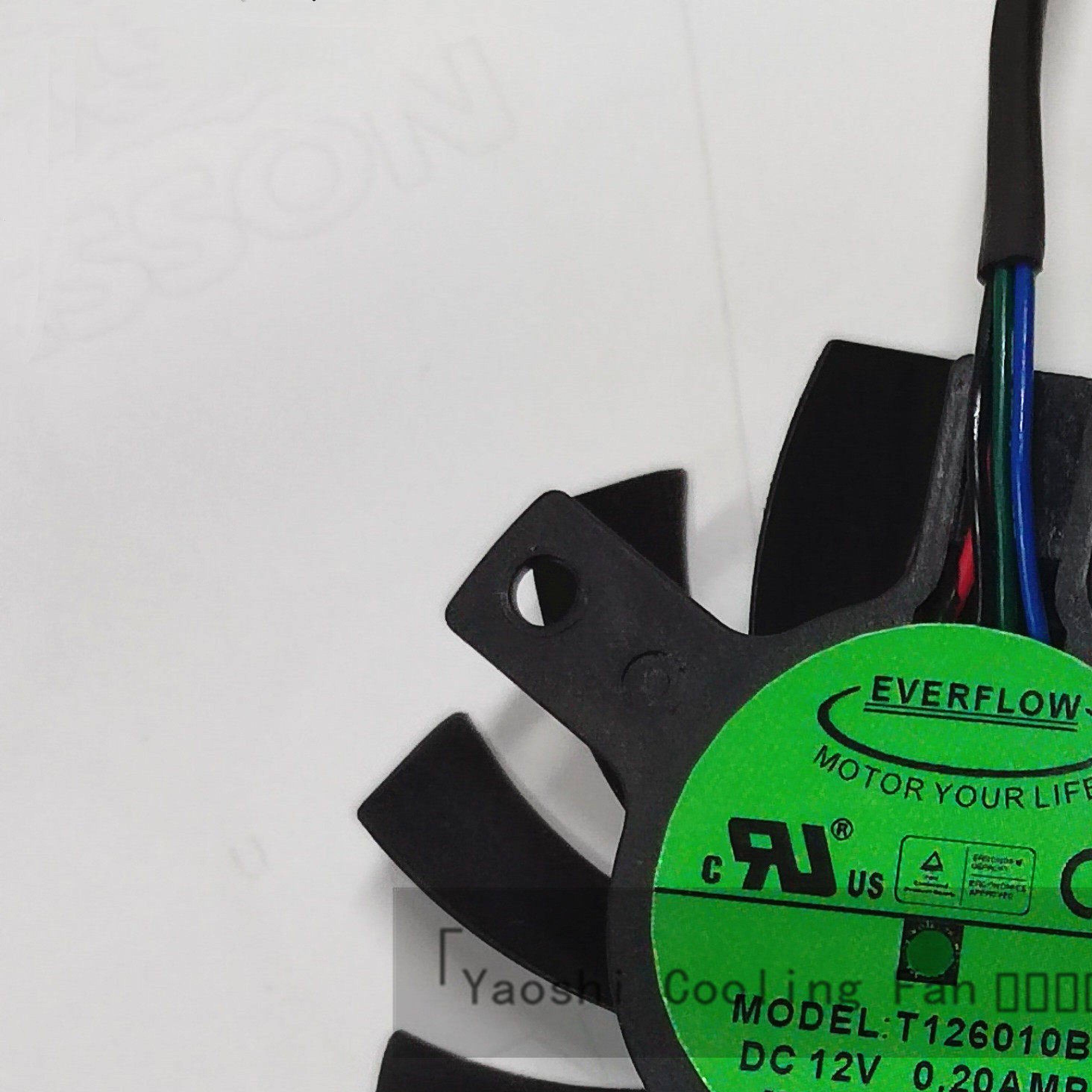 适用於影魔奇X4珊瑚灯静音风扇T126010BH 直径55mm孔距40mm