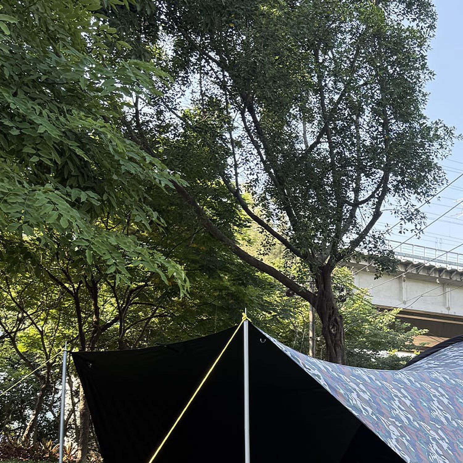 哈比帐黑胶天幕帐篷户外多用途超大遮阳棚雨棚多人户外露营