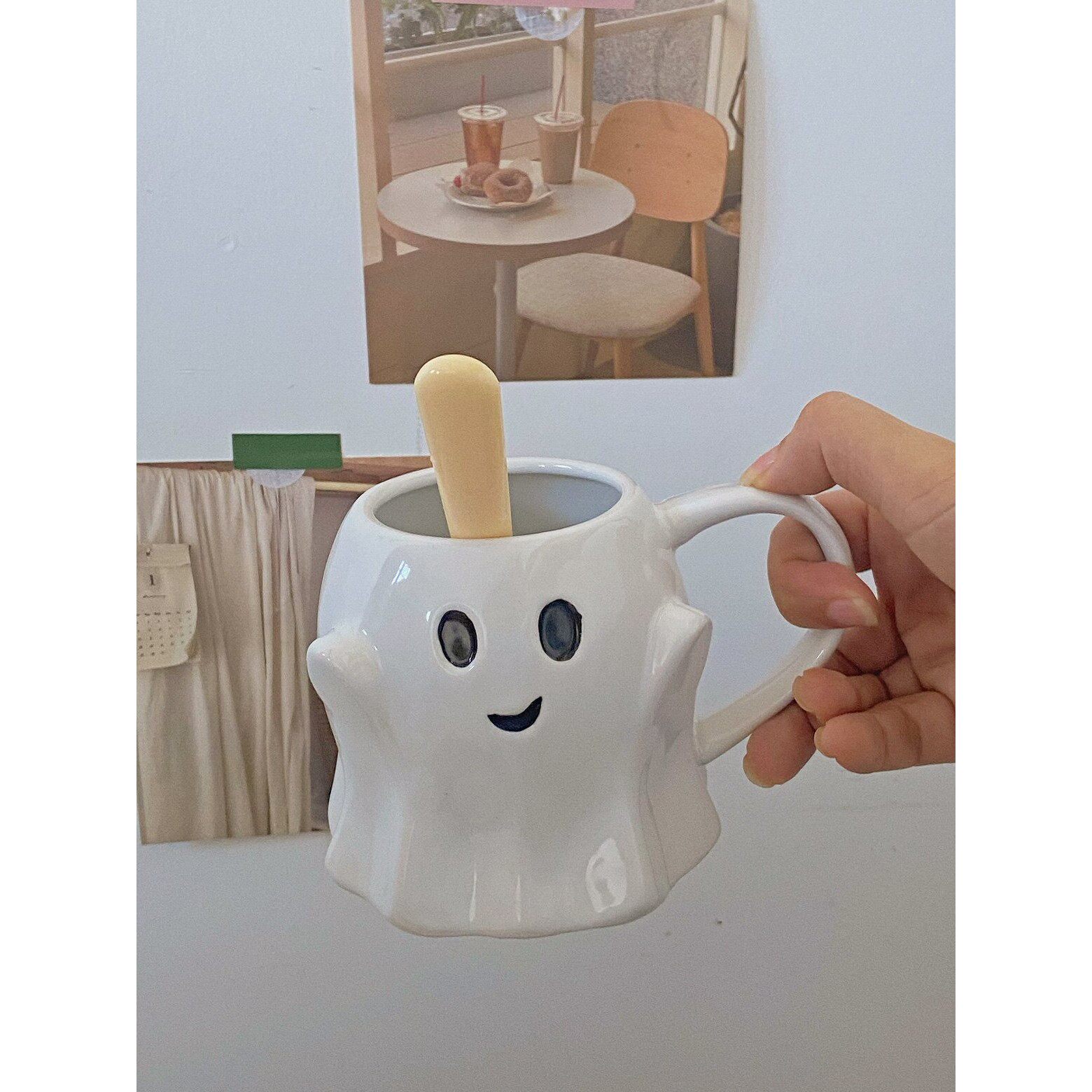 韩国Ins可爱精灵马克杯创意日式卡通动漫陶瓷水杯咖啡杯牛奶杯
