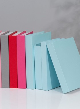 纯色网红假书装饰书样板间仿真书道具书壳图书馆模型创意书盒摆件