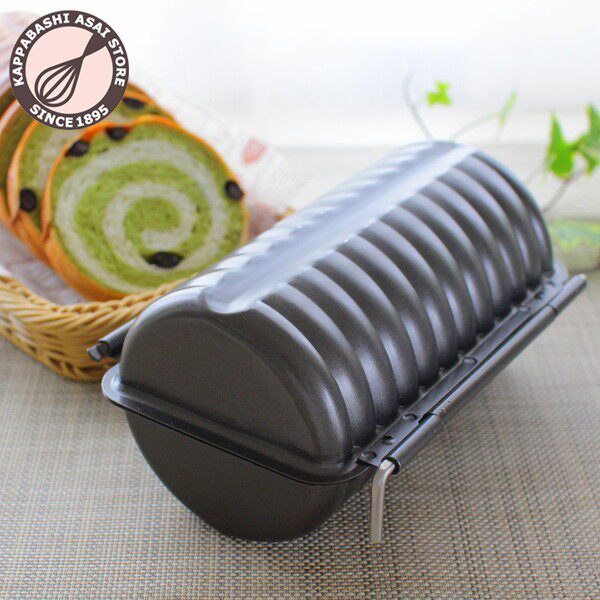 日本浅井商店圆形圆柱波浪车轮面包硅加工不沾吐司烘焙模具