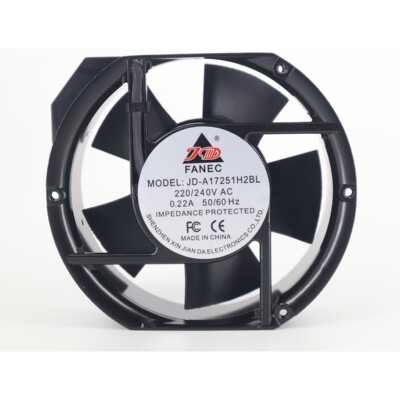 全新FANEC JD-A17251H2SL/2BL 220V 0.22A 15050机柜轴流散热风扇
