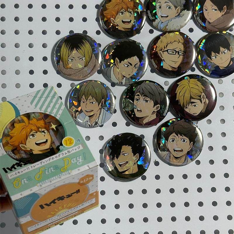 抱盒日谷排球少年吧唧正版新秋冬闪徽章菅原孝支孤爪研磨日向翔阳