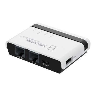 商品描述 WAVLINK USB2.0 支持有线/无线/独立模式无线打印机服务