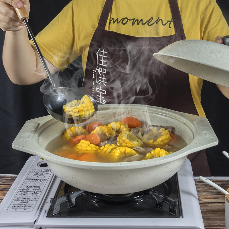 佳馔宝熟铁汤锅家用煲汤炖汤煲仔饭锅耐高温久烧不裂电磁炉燃气灶