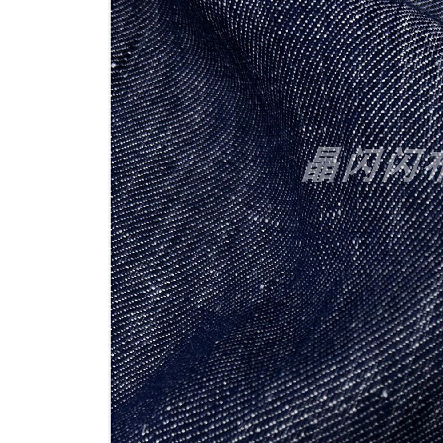 夏季色织酵洗牛仔纯亚麻布料高端做裤子裙子面料挺阔高档棉麻苎麻