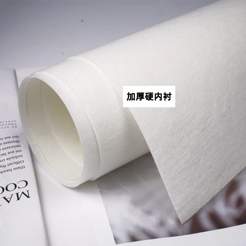 加厚硬内衬水刺布料挺括硬挺材质的里料内衬布支撑布1MM厚度