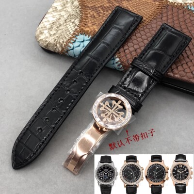 福西达适配PP百达翡丽6104 6102 6002 5961R 5271P鳄鱼皮表带20mm