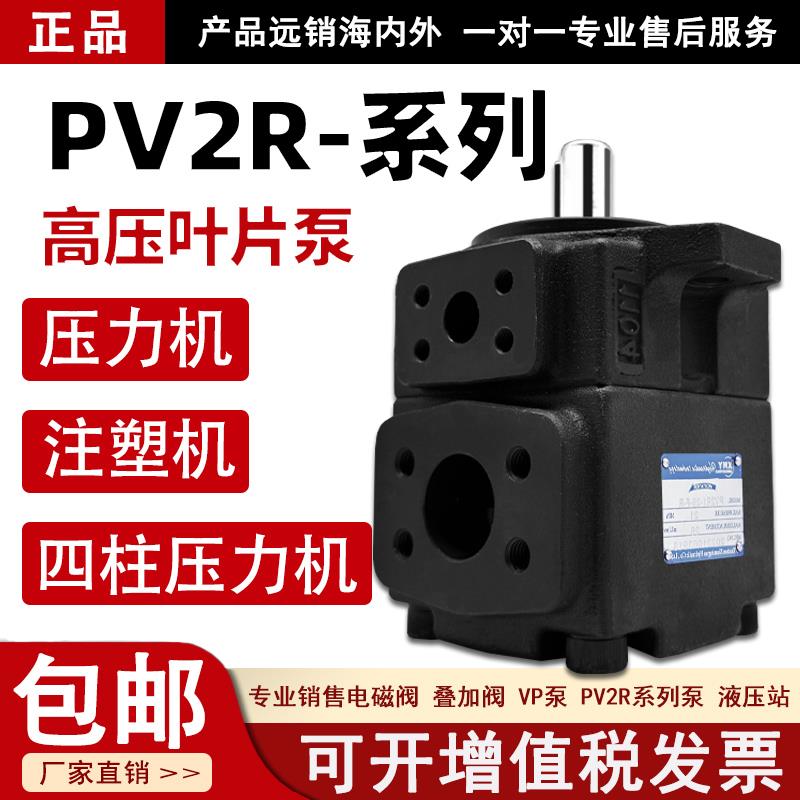 pv2r1高压叶片泵PV2R2定量液压泵总成pv2r3-r液压油泵泵头配件等f