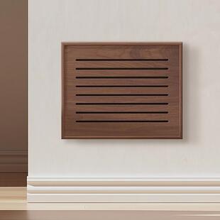 黑胡桃实木弱电箱遮挡装饰盖板电表箱画多媒体网线盒遮挡箱免打孔