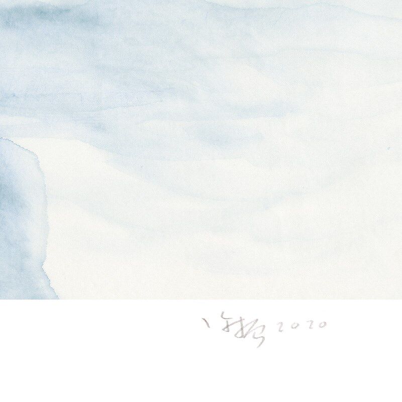阿斯蒙迪许振手签水墨画限量级客厅书房装饰画国画艺术品收藏