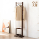 无意实木卧室落地挂衣架玄关衣架室内占地衣帽架