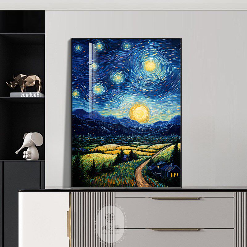 梵星空电视柜摆画客厅饰挂画油画壁画沙发背景墙壁画