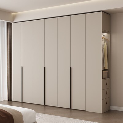 NF级实木家用卧室平门现代小户型新款爆款大衣橱