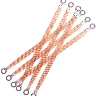 跨接线桥架接地线铜编织带 铜包铝平方 电箱连接导电