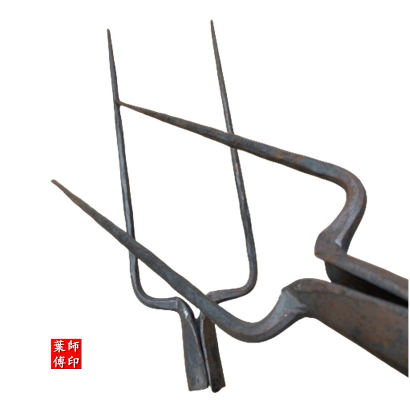 纯钢锻打甲稻草叉两股钢叉铁叉稻杆叉二齿叉两齿叉尖叉