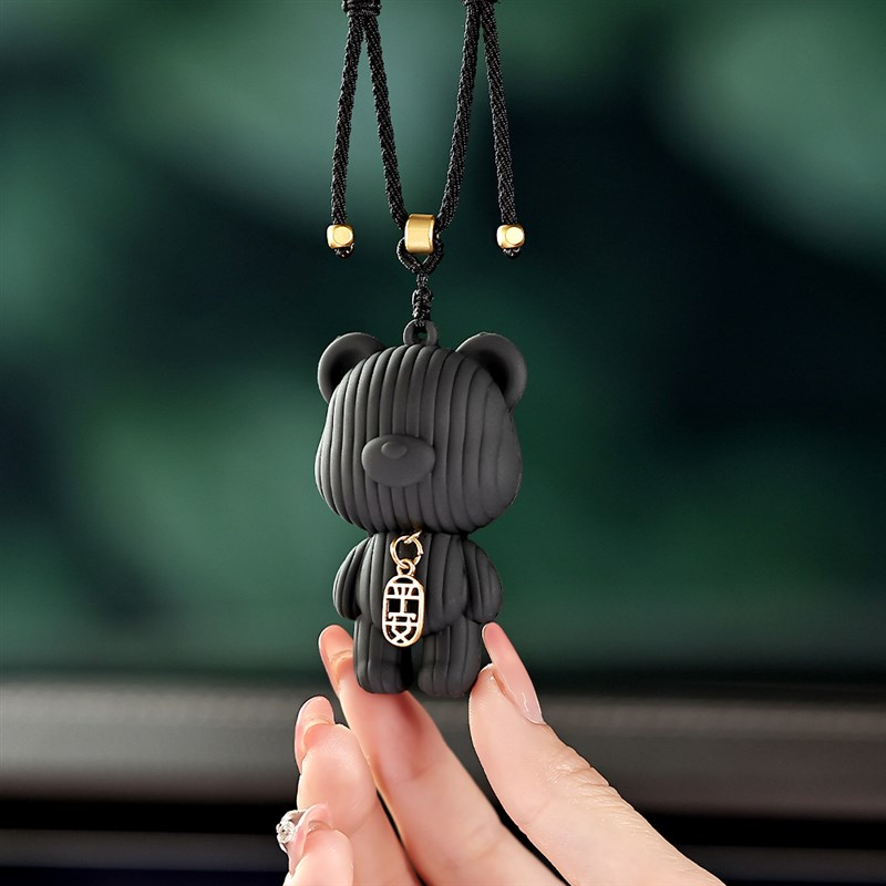 小奶熊平安汽车挂件卡通可爱车挂女车内装饰用品大全车载内饰物