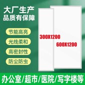 集成吊顶平板灯铝扣石矿棉板嵌入式 方形灯