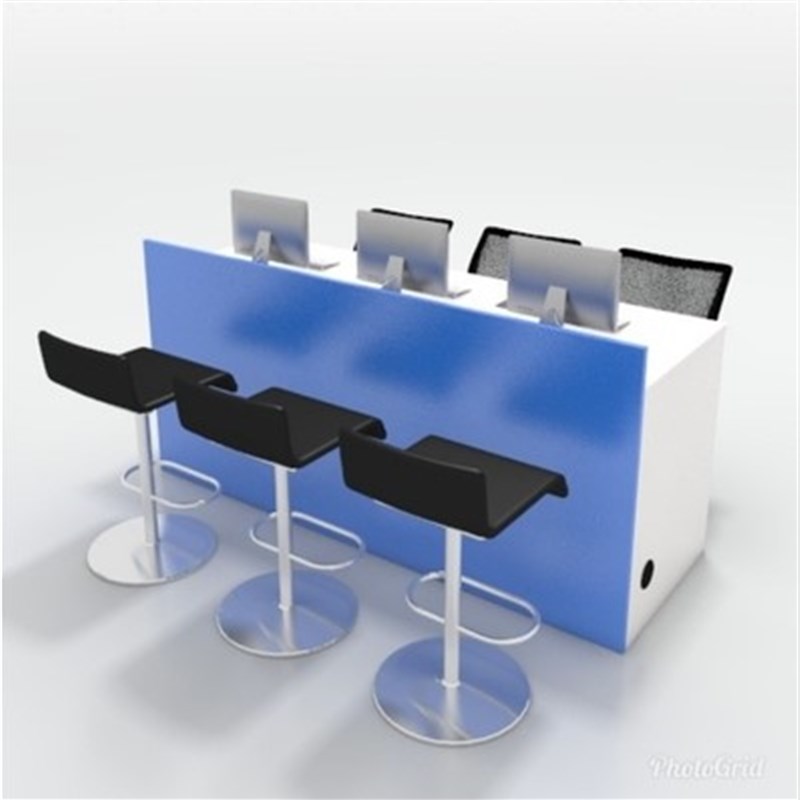 旅行社物流房产中介公司办公桌长条销售咨询迎宾服务台前台接待台