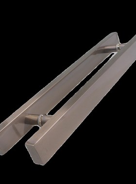 玻璃门拉手加厚黑灰色推拉门方管加宽铝合金有框门木门把手