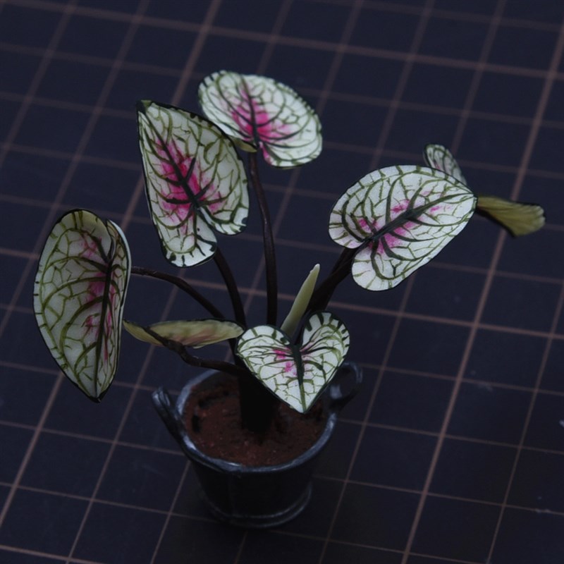 微缩超轻树脂粘土娃用切模 diy精雕金属切模草莓甜心海芋叶压模具