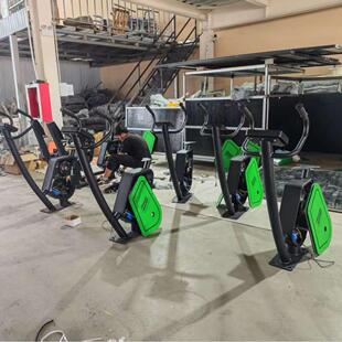 户外自发电智能健身器材电磁阻力语音播报系统室外动感单车