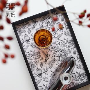 零食果盘水果盘木质九宫格干果盘茶盘家用轻奢托盘点心盘