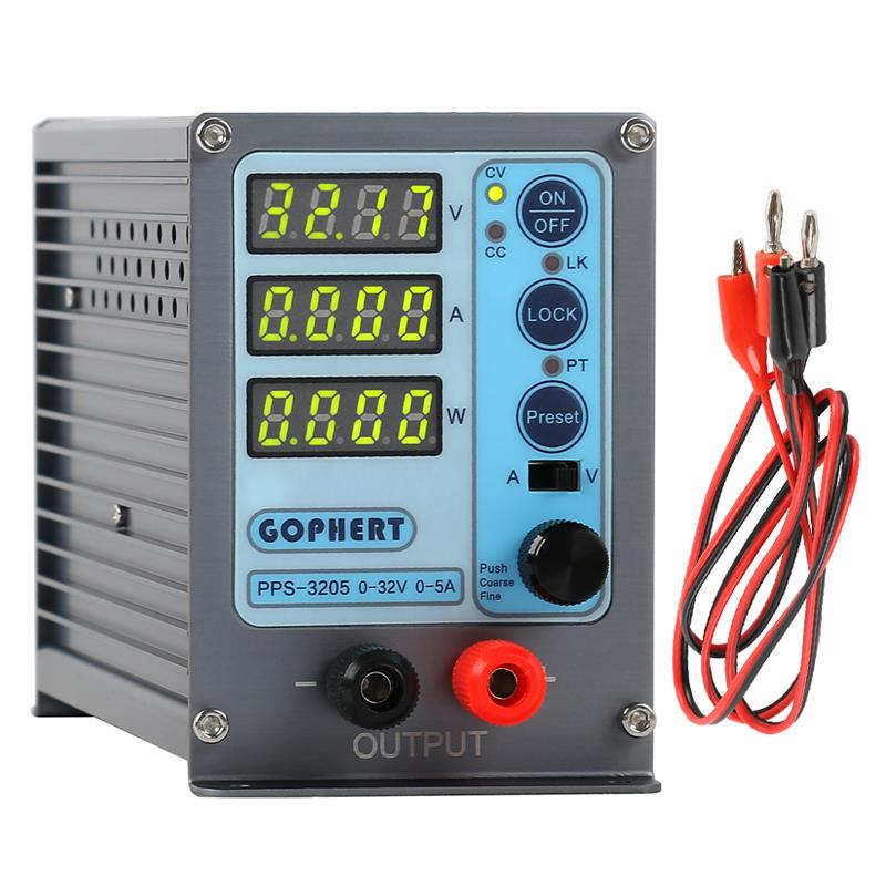 可调直流电源pps-3205预设存储稳压开关电源小体积重量轻便变压器