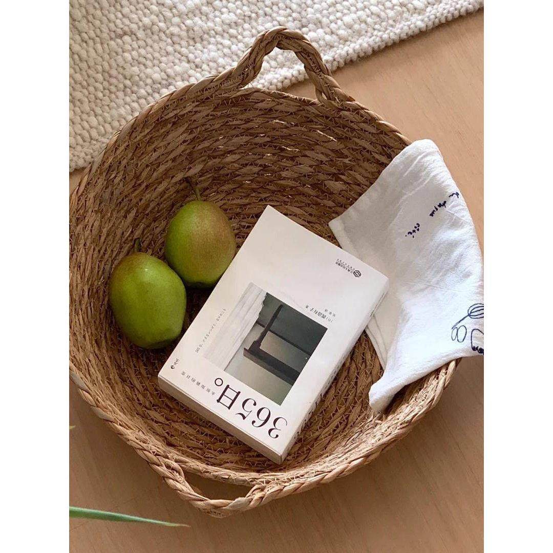 自然储物篮稻草篮在手工编织的覆古杂物储物篮日本藤照片道具,收纳整理,收纳筐,淘宝优惠券,粉丝福利购,淘宝优惠卷