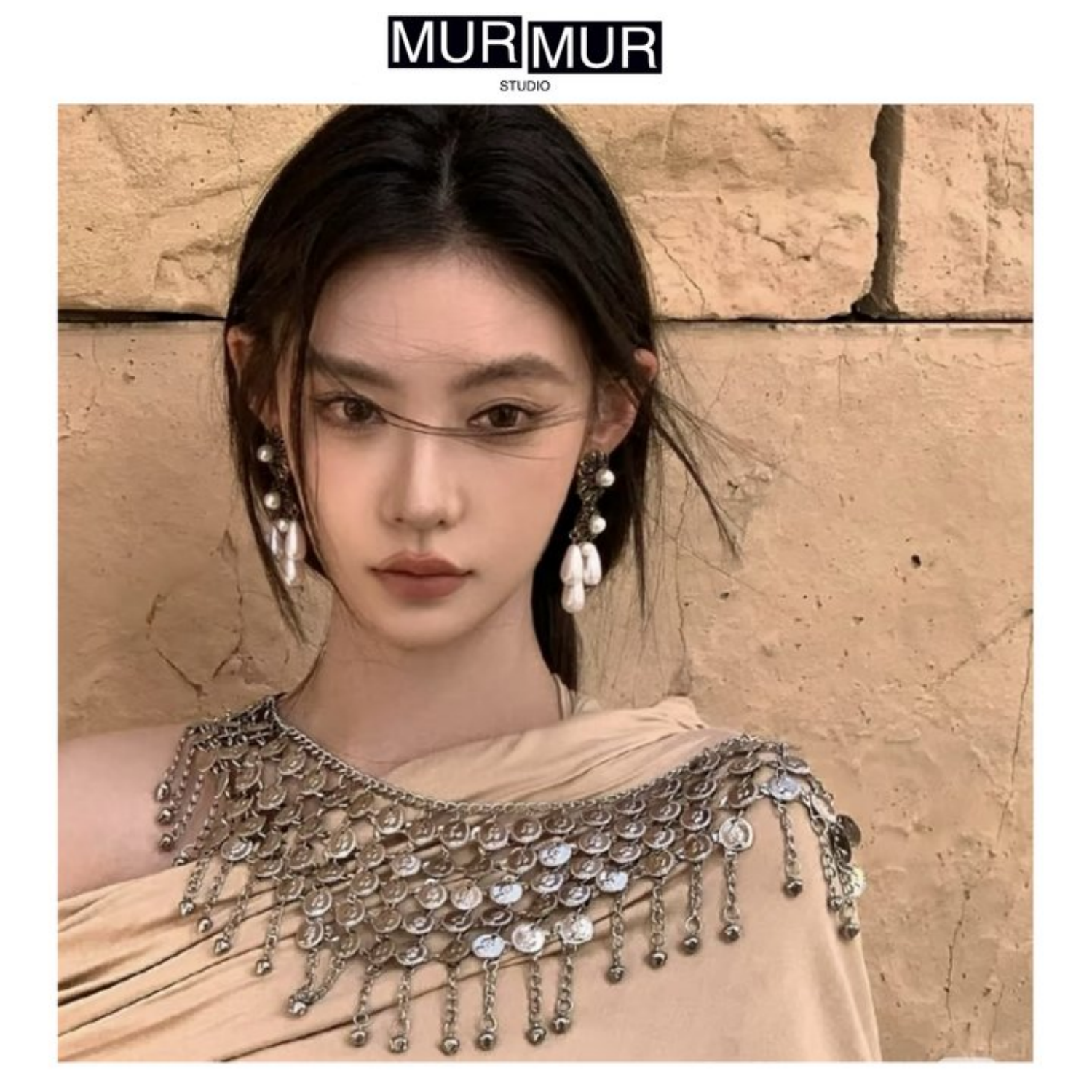 沙漠敦煌大西北埃及流苏项链耳饰