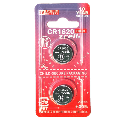 CR1620纽扣ZCELL知力电池3V