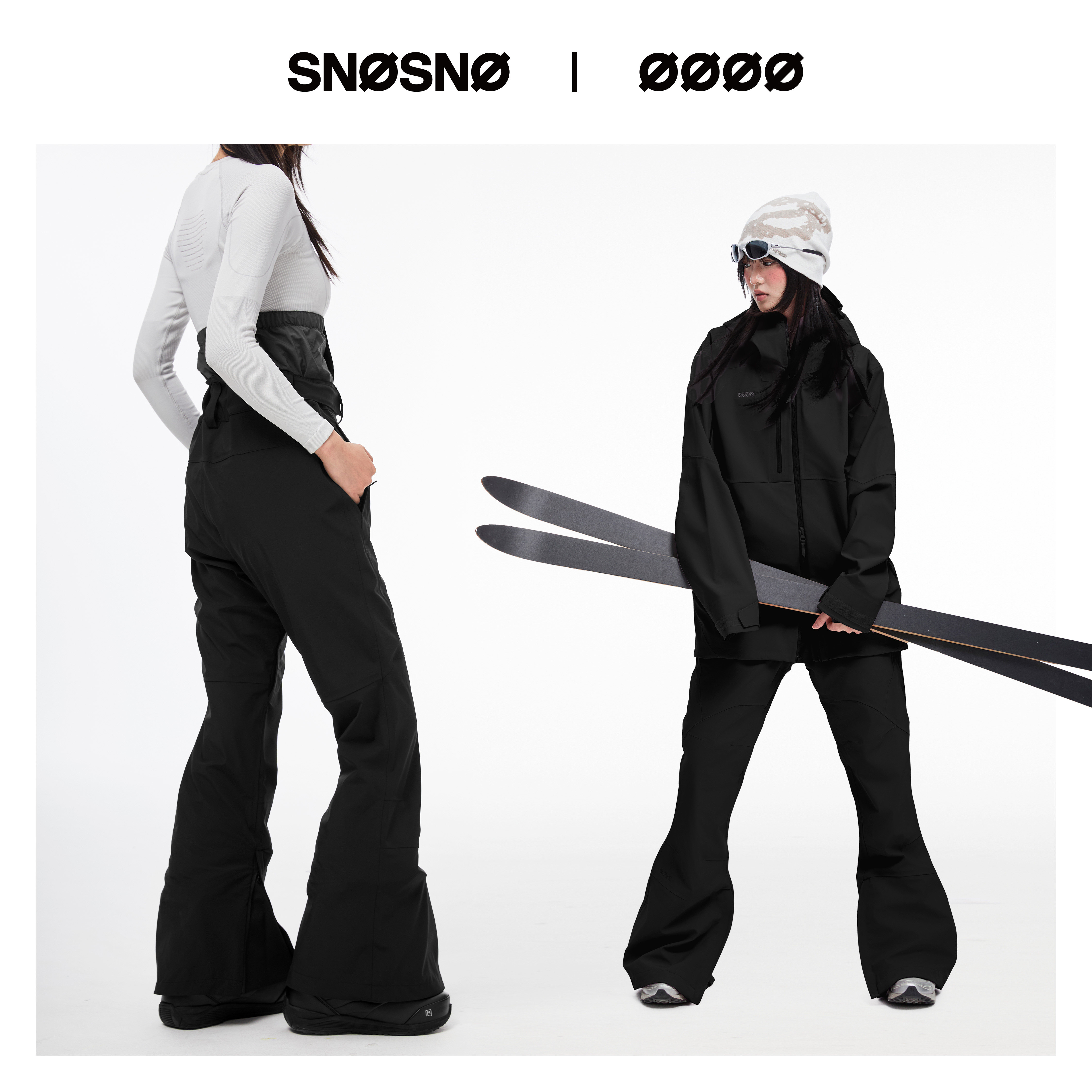 SNOSNO滑雪裤女修身显瘦防寒透气