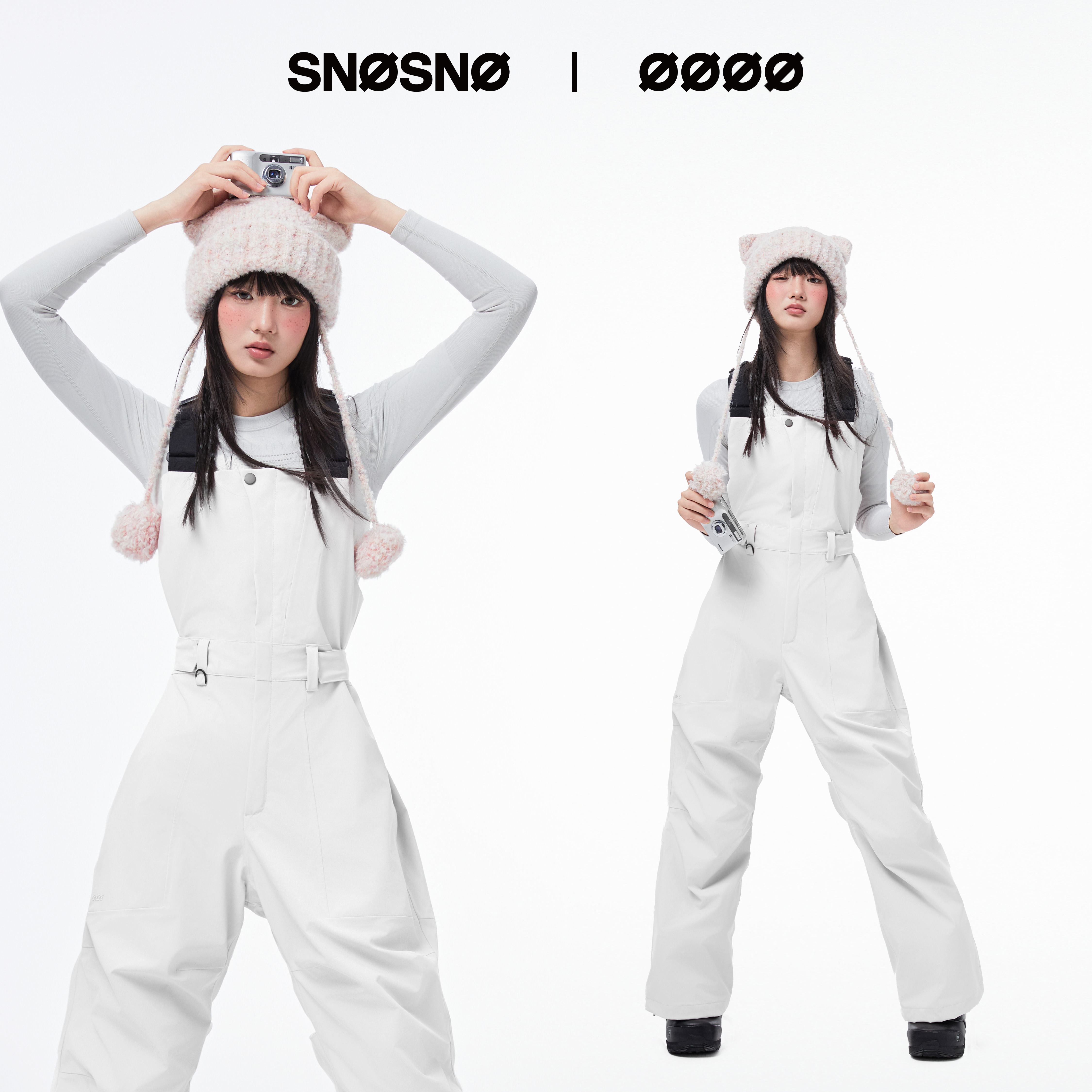 SNOSNO背带滑雪裤防水防风透气