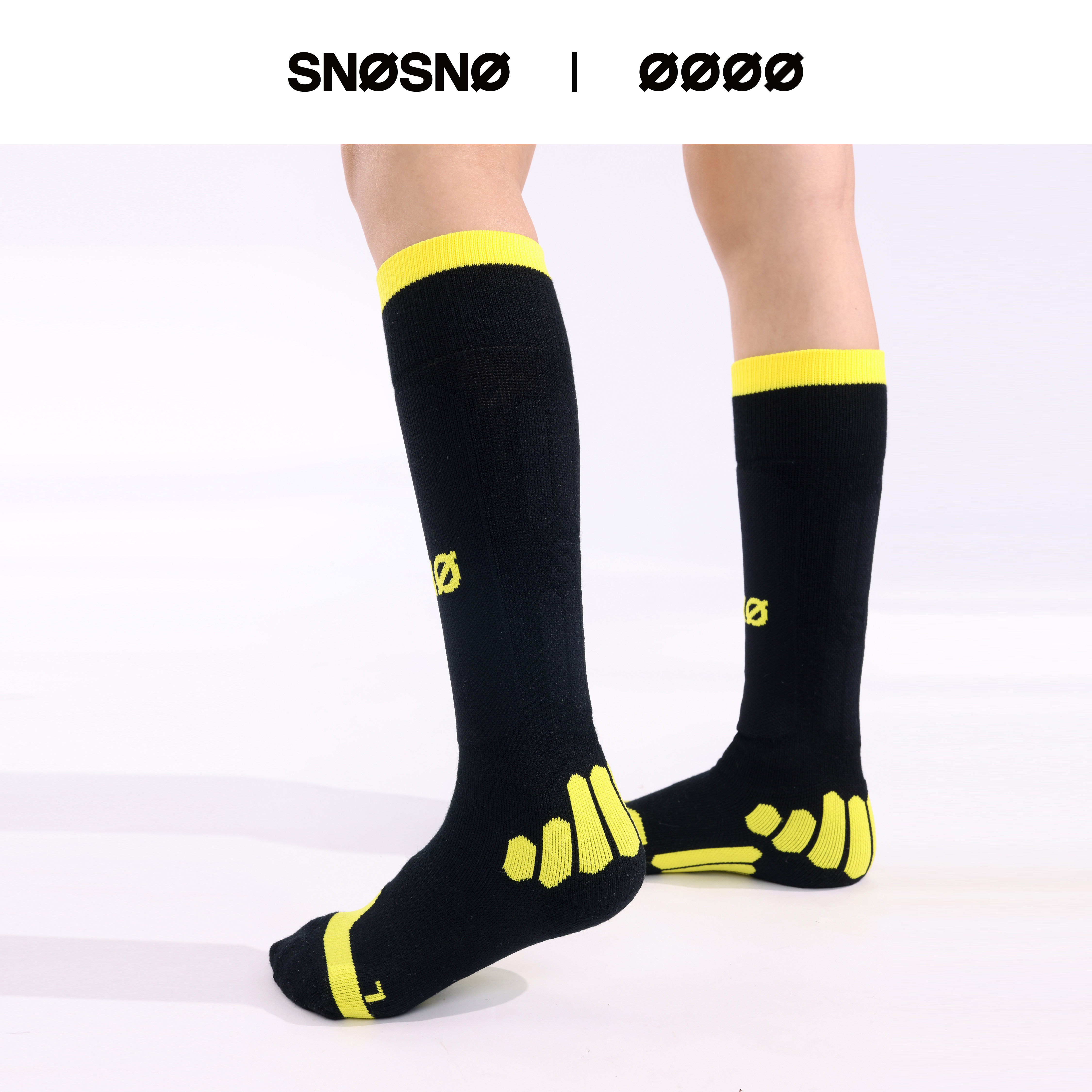 SNOSNO儿童羊毛滑雪袜青少年抗菌