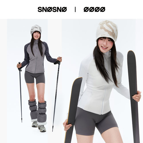 SNOSNO滑雪服内搭修身中间层加绒