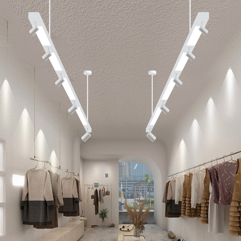 led长条灯店铺商用吊灯展厅商场超市服装店射灯舞蹈教室条形灯具