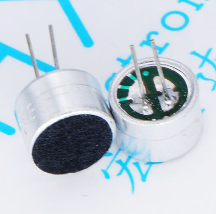 咪头 9*7mm 带引脚 灵敏度58 9767咪头 驻极体话筒 麦克风