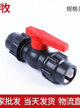 PVC双活接球阀阀门阀截止阀灰色水管开关配件20 32 50 63 75 110